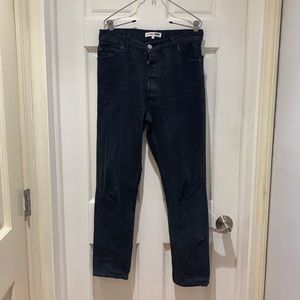 Re/Done Levi’s Black High Rise Ankle Denim Jean Size 26